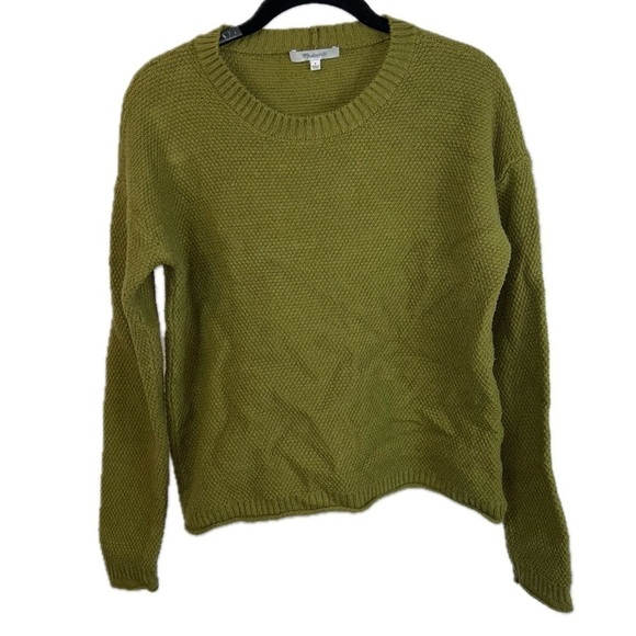 Madewell Sweater Seagrove Long Sleeve Texture Knit Pullover Crewneck Boxy Shirt - Picture 1 of 9
